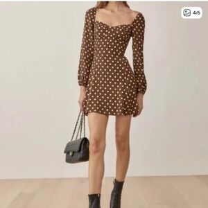 NWT Reformation Mochi Polka Dot Mini Dress - New with tags